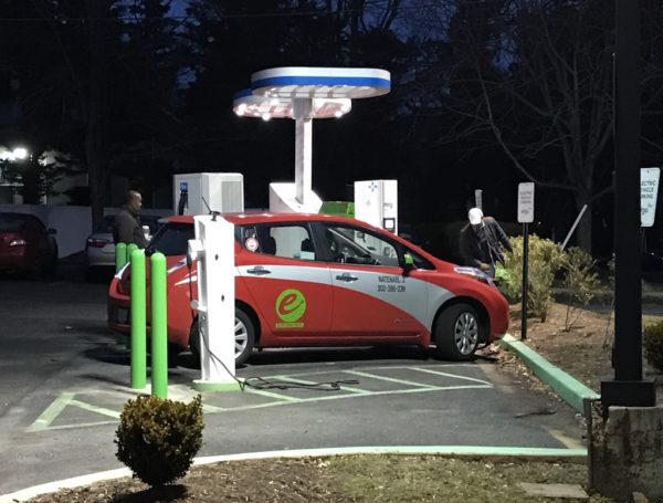 Electric vehicle charger at the Walgreens in Clarendon