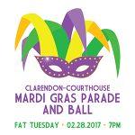 Mardi Gras Clarendon flyer