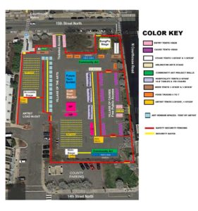 Planned festival map via Festival BeCause