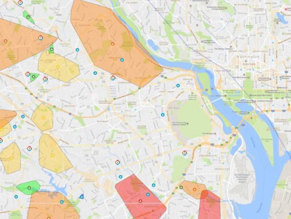 Power outages in Arlington 2/12/17