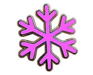 Women's rights "snowflake" pin