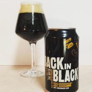 WWBG Back in Black beer