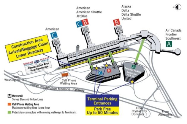 Dca Airport Gate Map