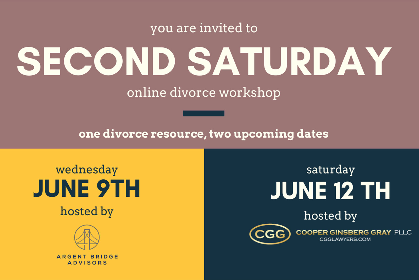 Second Saturday Online Divorce Workshop — Register Now! (Community Post) - Vimarsana News