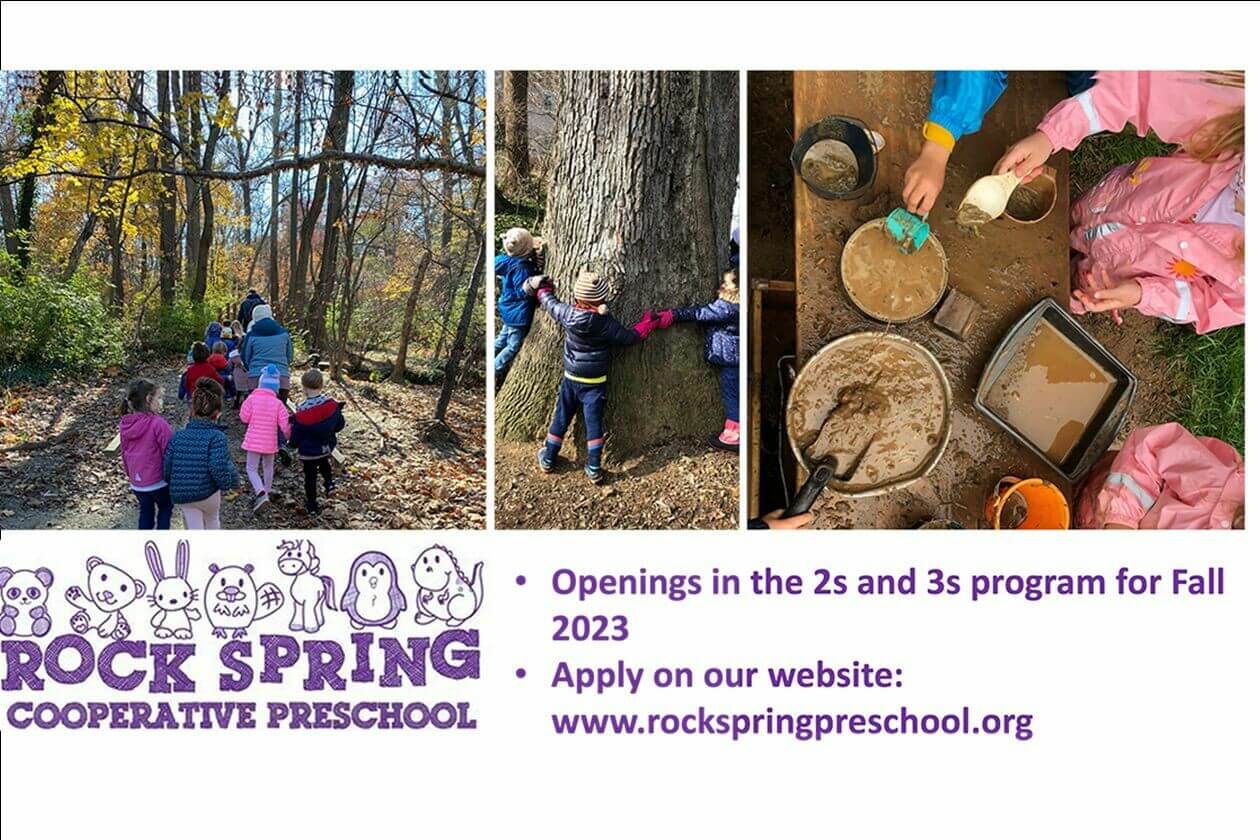 Rock Spring Cooperative Preschool has Openings in the 2s and 3s Classes for this Fall (Community Post) - Vimarsana News