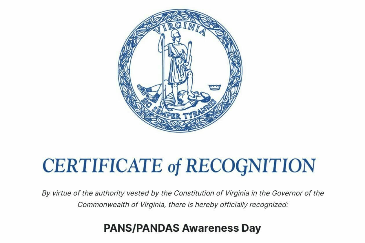 Virginia Proclaims Oct 9 PANS/PANDAS Awareness Day, Targets Little-Known Illness Afflicting Kids (Community Post) - Vimarsana News