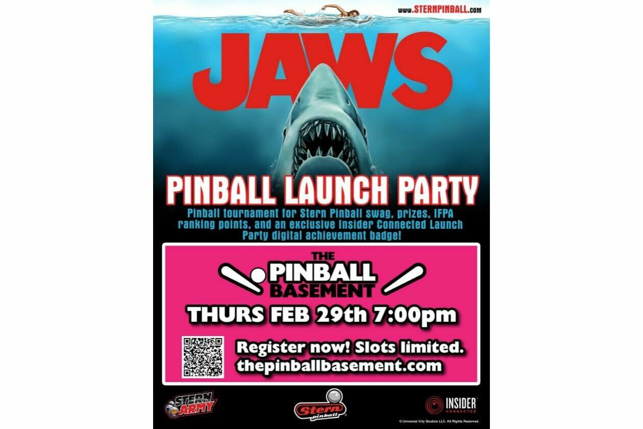 Jaws Pinball Launch Party & Tournament - Vimarsana News