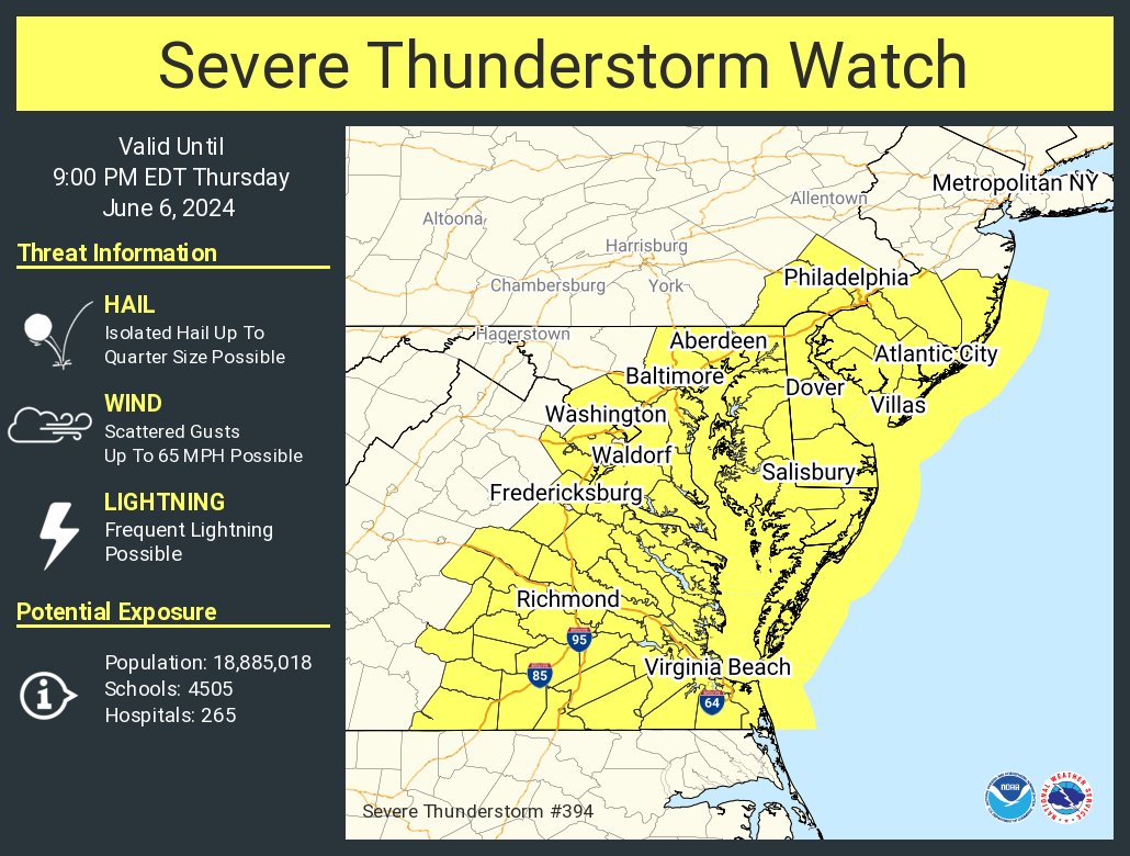 NEW: Severe Thunderstorm Watch issued for Arlington - Vimarsana News